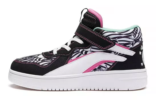 Детские кроссовки для скейтбординга Li-Ning X Disney Alice GS Mid-top, черные/белые Lining Young