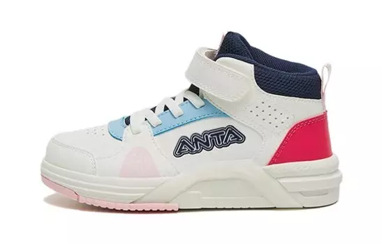 Детские кроссовки для скейтбординга PS High-top белые/синие/красные Anta Kids, белый/синий/красный