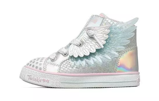 Детские кроссовки для скейтбординга PS High-top Silver/Pink Skechers