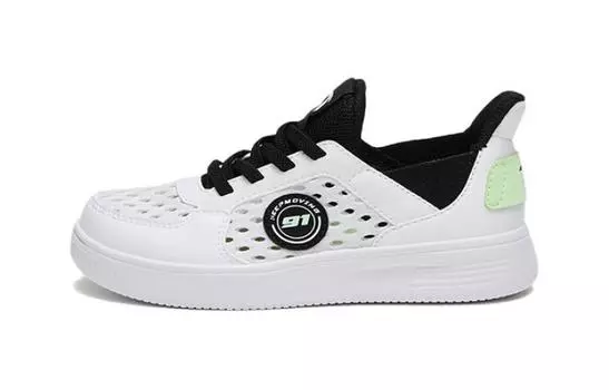 Детские кроссовки для скейтбординга PS Low-top Белые/зеленые Anta Kids