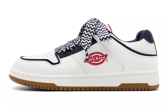 Детские кроссовки для скейтбординга PS Low-top белые/синие Dickies, белый/синий