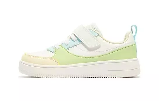 Детские кроссовки для скейтбординга PS Low-top Белые/зеленые Xtep