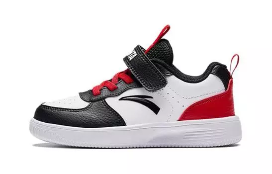 Детские кроссовки для скейтбординга PS Low-top ANTA Белый/Черный/Классический красный Anta Kids, белый/красный