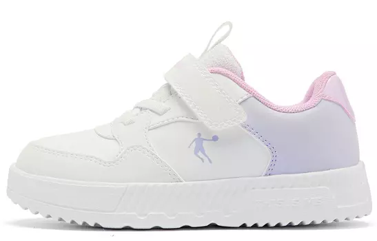 Детские кроссовки для скейтбординга PS Low-top White/Ice Hydrogen Violet Qiaodan, белый