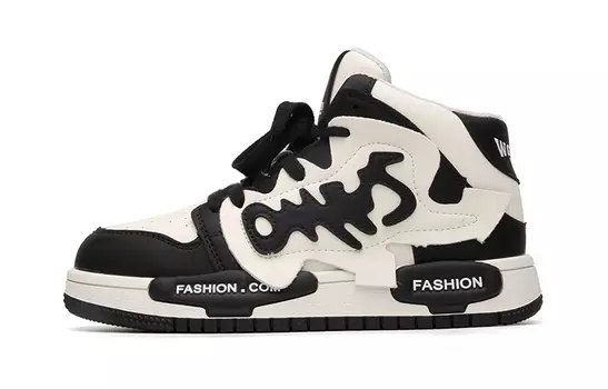 Детские кроссовки для скейтбординга PS Mid-top Kiss Duck, черный