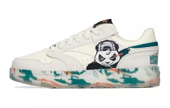 Детские кроссовки для скейтбординга Rejuvenate GS Low-top белые/зеленые Anta Kids