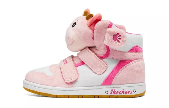 Детские кроссовки для скейтбординга Sugarcanes GS High-top White/Powder Skechers