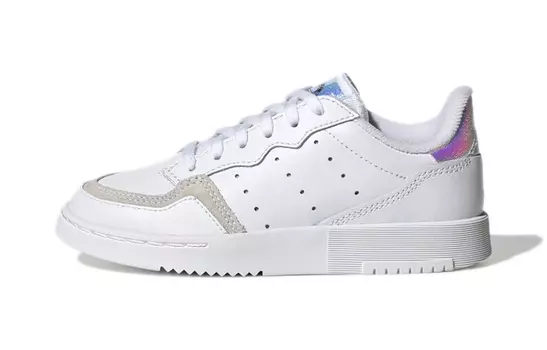 Детские кроссовки для скейтбординга Super Court PS Low-top белые/серые Adidas Originals