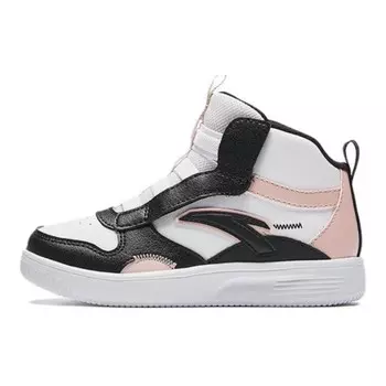 Детские кроссовки для скейтбординга Trend Series Kids Low-top Anta White/Black/Halo Pink Anta Kids, белый/черный