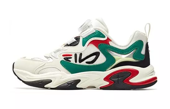 Детские кроссовки FILA GS, Milky white/alpine green