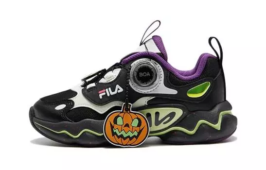 Детские кроссовки FILA PS, Black/Cream Yellow Green