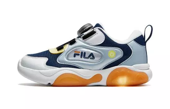 Детские кроссовки FILA PS, Blue with White Lettering