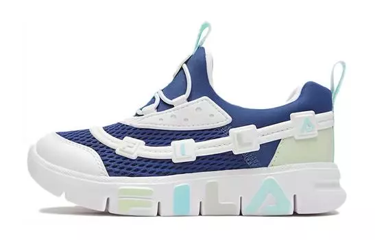 Детские кроссовки FILA PS, Blue with White Lettering