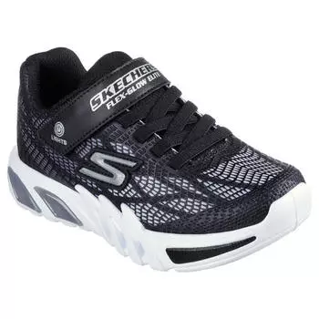 Детские кроссовки FLEX-GLOW ELITE VORLO Черный/Серебристый SKECHERS, цвет schwarz