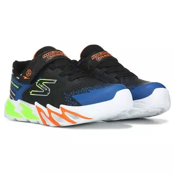 Детские кроссовки Flex-Glow с подсветкой Little Kid Skechers, черный