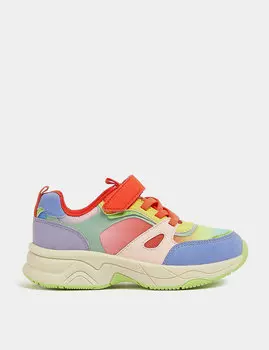 Детские кроссовки Freshfeet с цветными блоками (4 маленьких — 13 маленьких) Marks & Spencer, мульти