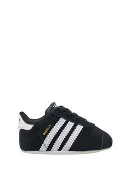 Детские кроссовки gazelle crib черный/белый Adidas