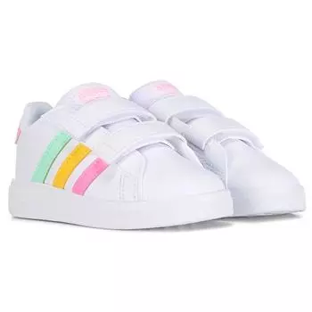 Детские кроссовки Grand Court 2.0 для малышей Adidas, белый
