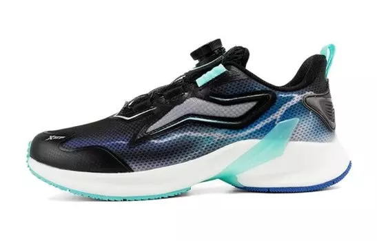 Детские кроссовки GS Black/Aurora Green Xtep, зеленый