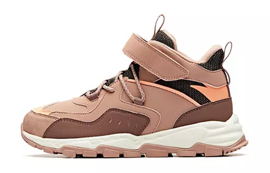 Детские кроссовки GS High-top Granule Powder/Lotus Purple Grey/Anta White/Fluorescent Sunset Orange Anta Kids