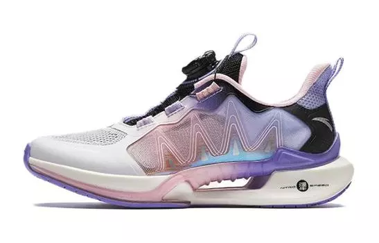 Детские кроссовки GS Low-top ANTA Белый/Черный/Фруктовый розовый/Чистый фиолетовый Anta Kids, фиолетовый