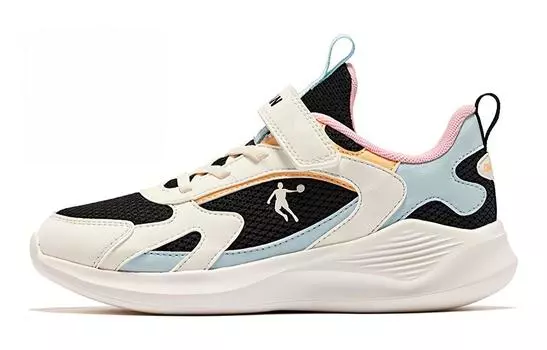 Детские кроссовки GS Low-top Белые/Черные Qiaodan, черный