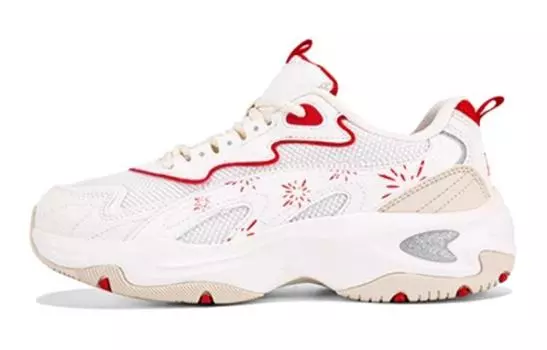 Детские кроссовки GS Low-top Белые/Красные Xtep, белый/красный