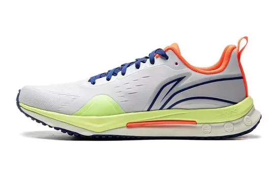Детские кроссовки GS Low-top Белые/оранжевые Lining Young, белый/оранжевый
