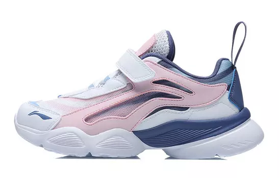 Детские кроссовки GS Low-top Белые/розовые/синие Lining Young