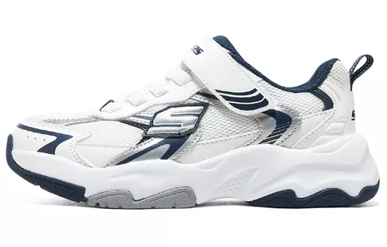 Детские кроссовки GS Low-top Белые/Серебристые Skechers, белый/серебряный