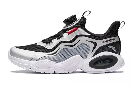 Детские кроссовки GS Low-top Белые/Серебристые/Черные Anta Kids, белый/серебряный/черный