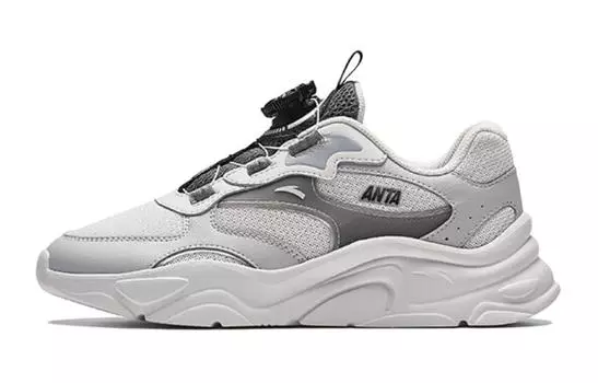 Детские кроссовки GS Low-top Белые/Серые Anta Kids, белый/серый