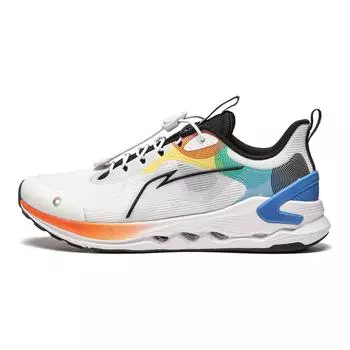 Детские кроссовки GS Low-top Белые/Синие/Зеленые Lining Young, белый/синий/зеленый