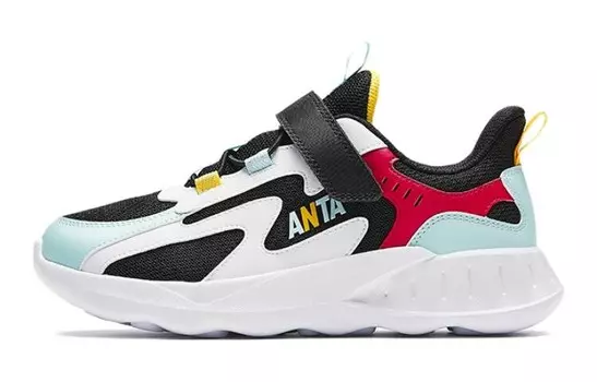 Детские кроссовки GS Low-top Белые/синие Anta Kids, черный/белый/синий