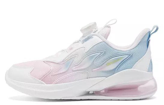 Детские кроссовки GS Low-top Белые / Синие полумесяцы Qiaodan, белый