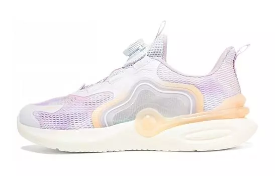 Детские кроссовки GS Low-top Белые/слегка фиолетовые Xtep, фиолетовый