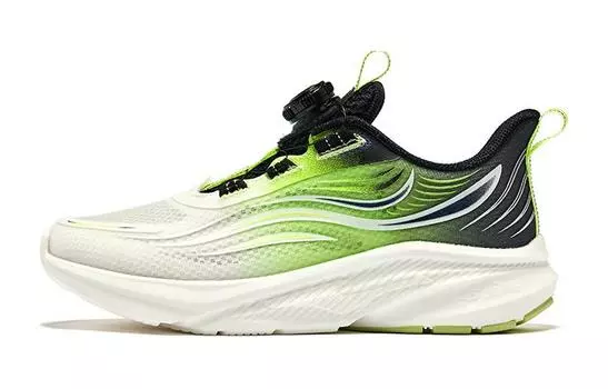 Детские кроссовки GS Low-top Белые/Зеленые/Черные Erke Kids, зеленый