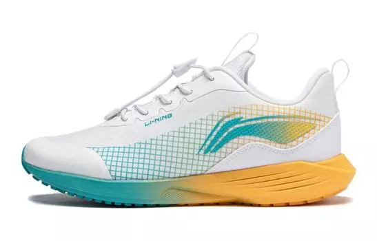 Детские кроссовки GS Low-top Белые/Желтые Lining Young, белый/желтый