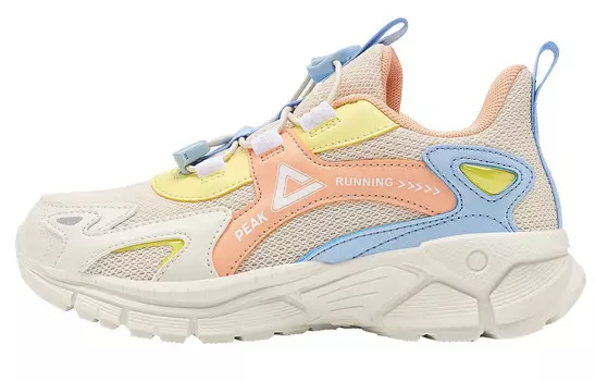 Детские кроссовки GS Low-top бежевые/желтые Peak