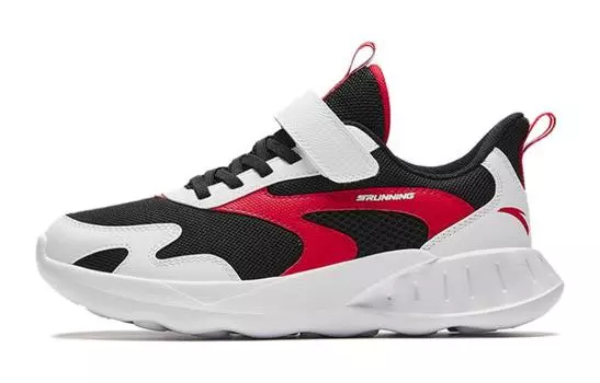 Детские кроссовки GS Low-top Black/ANTA White/hot Red Anta Kids, черный/белый/красный