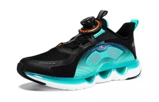 Детские кроссовки GS Low-top Black/Aurora Green Xtep, зеленый