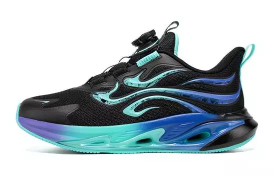 Детские кроссовки GS Low-top Black/Aurora Green Xtep, зеленый