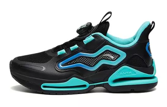Детские кроссовки GS Low-top Black Blue Green Anta Kids