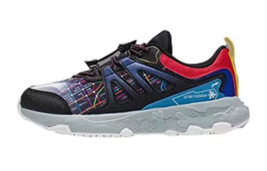 Детские кроссовки GS Low-top Black/Cinnabar Red/Bright Royal Blue Lining Young