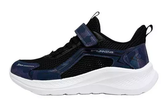 Детские кроссовки GS Low-top Black/Deep Blue Xtep, черный/темно-синий