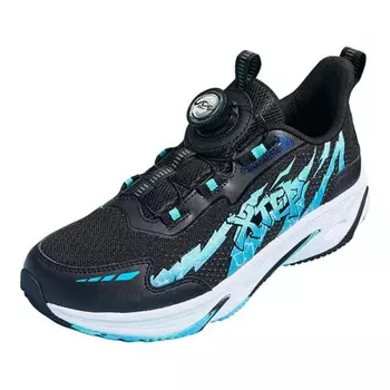 Детские кроссовки GS Low-top Black/New Ice Blue Xtep, черный/голубой