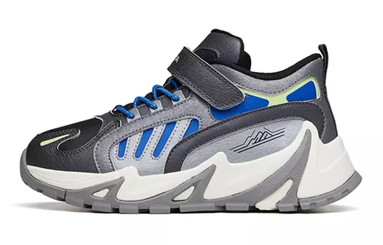 Детские кроссовки GS Low-top Black/Orthoblue/Ore Lime/Fog Ash Anta Kids