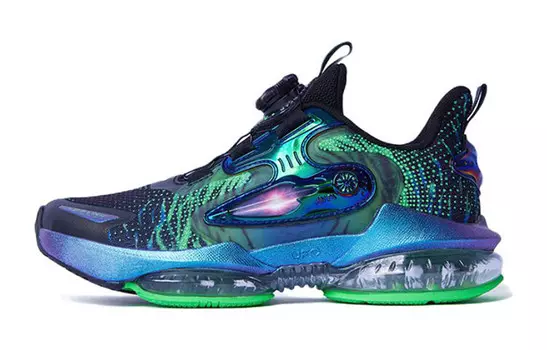 Детские кроссовки GS Low-top Black/Passion Green Anta Kids