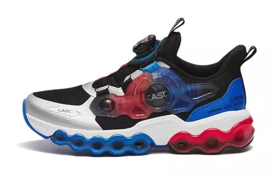 Детские кроссовки GS Low-top Black Silver Blue Anta Kids