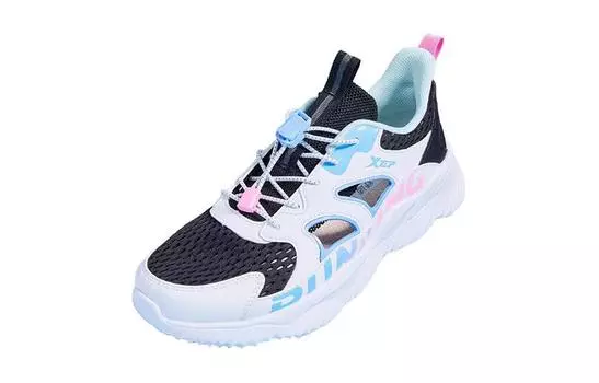 Детские кроссовки GS Low-top Black/White Xtep, черный